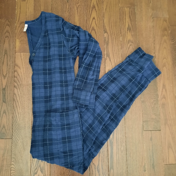 ⚡️SALE⚡️Smash + Tess Wednesday Romper in Blue Holiday Tartan, Size XS - Picture 11 of 13
